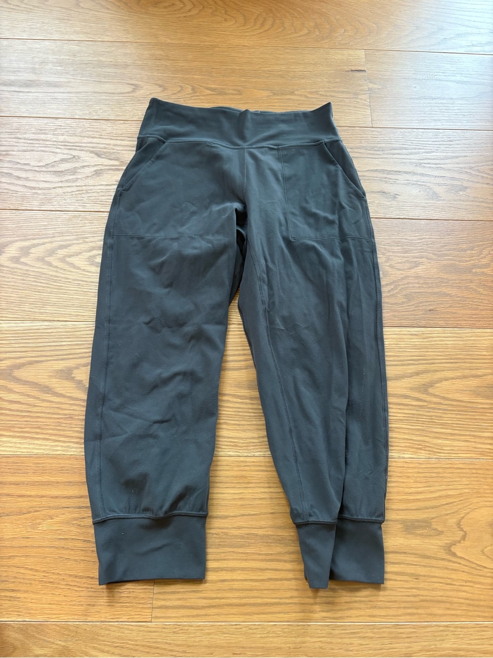 lululemon athletica Black Cropped Performance Joggers